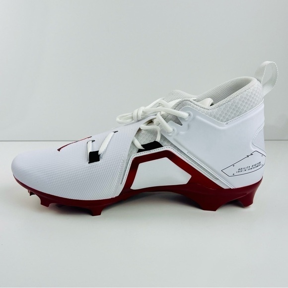 Nike Jordan Alpha Menace Oklahoma Football Cleats DH3367-104 Mens 14.5 Wide RARE main image 6